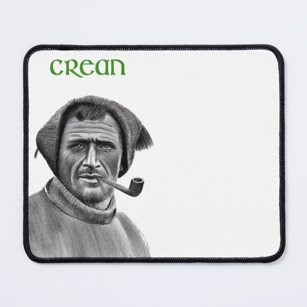 Item preview, Tom Crean with twin peaked cap and pipe designed and sold by CreanishThings.
