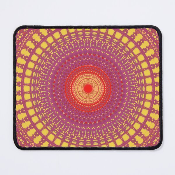 Aperçu de l'œuvre Mandala bohème dans des tons rouges chauds créée et vendue par Vanessa Bentley.