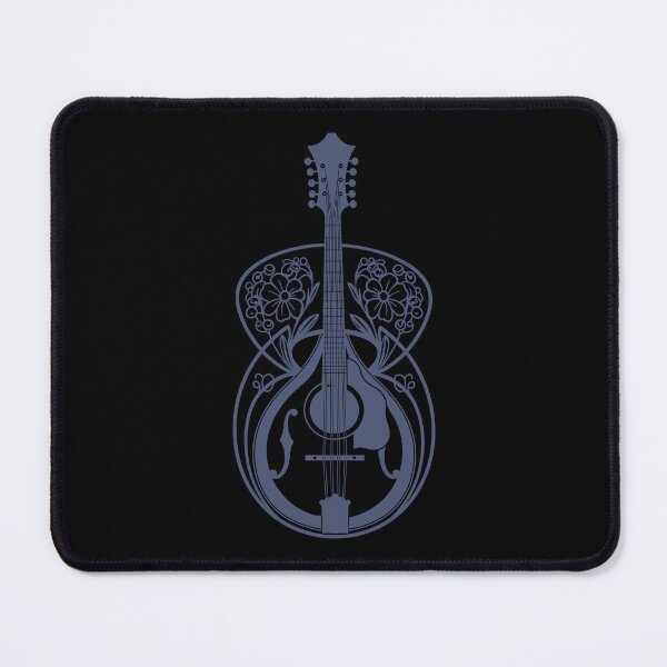 Item preview, Blue Vintage Mandolin Art designed and sold by BRU Design.