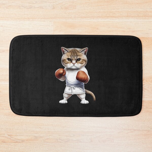 Item preview, Cute Boxing Cat  With Red Gloves designed and sold by cobiauqr.