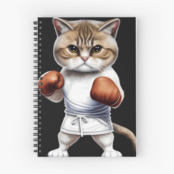 Item preview, Cute Boxing Cat  With Red Gloves designed and sold by cobiauqr.