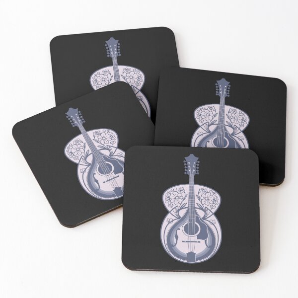 Item preview, Pink Floral Mandolin Design designed and sold by BRU Design.