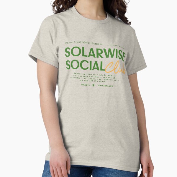 SolarWise Social Club – Brazil ✹ Switzerland Edition Classic T-Shirt
