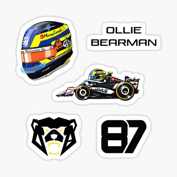 Artikel-Vorschau von Ollie-Bärenmann-Aufkleberpaket, designt und verkauft von Pink Polar F1.