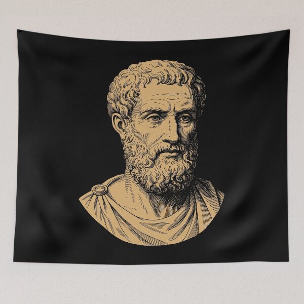 Item preview, Epicurus Epicureanism Founder Art designed and sold by BRU Design.