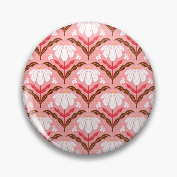 Item preview, Rose floral scallop pattern designed and sold by jancajiravova.