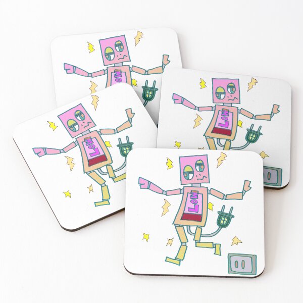 Item preview, Battery-depleted Robot designed and sold by AkiCreatures.