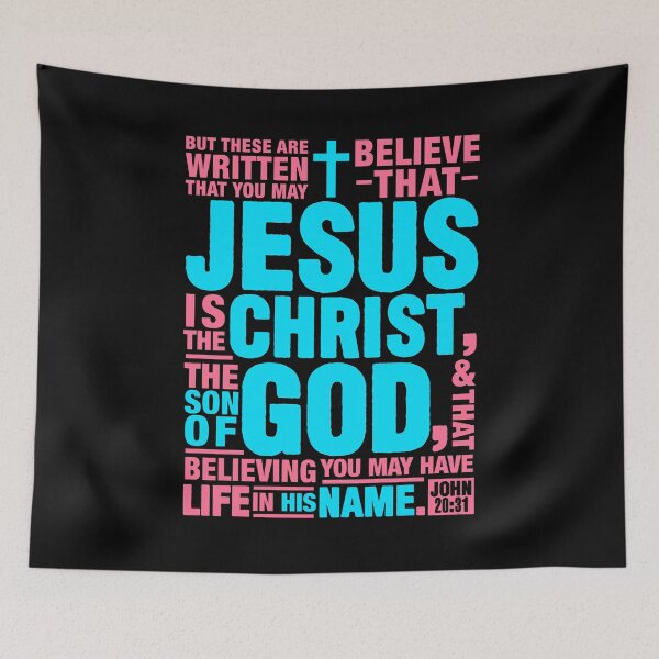 Item preview, John 20:31 Jesus Is The Christ The Son Of God designed and sold by plushism.