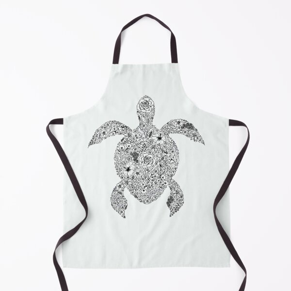 Item preview, Floral Zentangle Turtle sea life ocean underwater creature  designed and sold by Chloe Lopez.