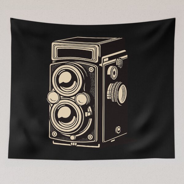 Item preview,  Cream Vintage TLR Illustration designed and sold by BRU Design.