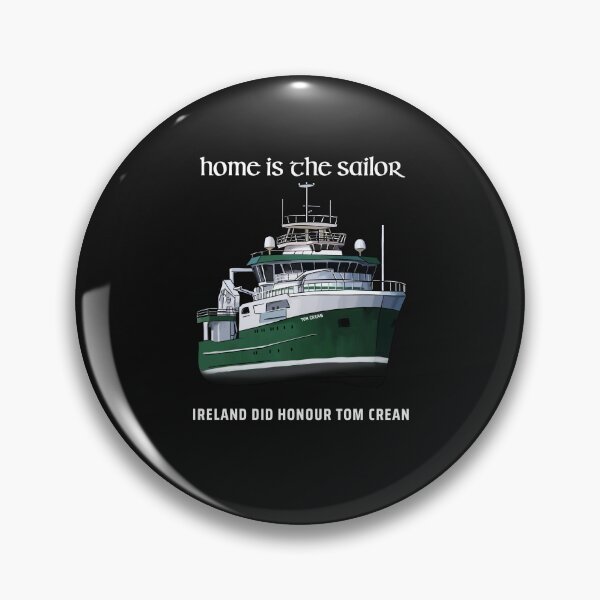 Item preview, Home is the Sailor Tom Crean Design - White Text for use on dark backgrounds designed and sold by CreanishThings.