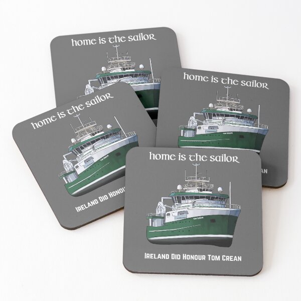 Item preview, Home is the Sailor Tom Crean Design - White Text for use on dark backgrounds designed and sold by CreanishThings.