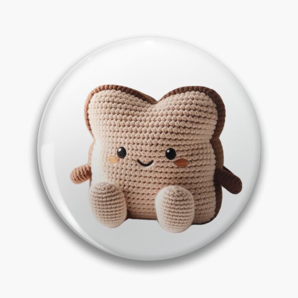 Artikelvorschau, Lächelnder Toast häkeln – Kawaii-Design, das Ihren Tag erhellt entworfen und verkauft von StormArte.