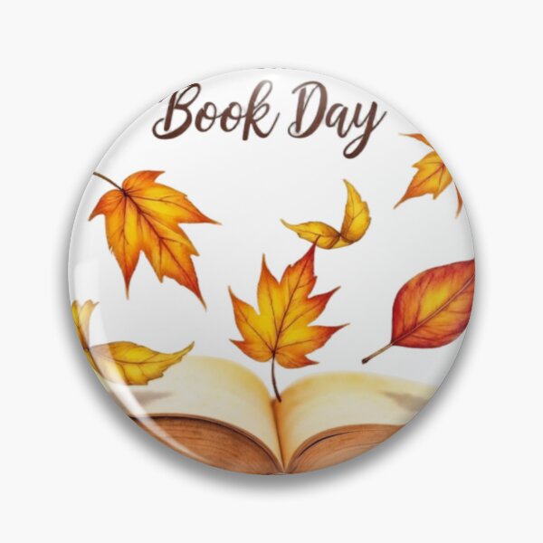 Item preview, Open Book with Falling Autumn Leaves and World Book Day Text designed and sold by Creative88Art.