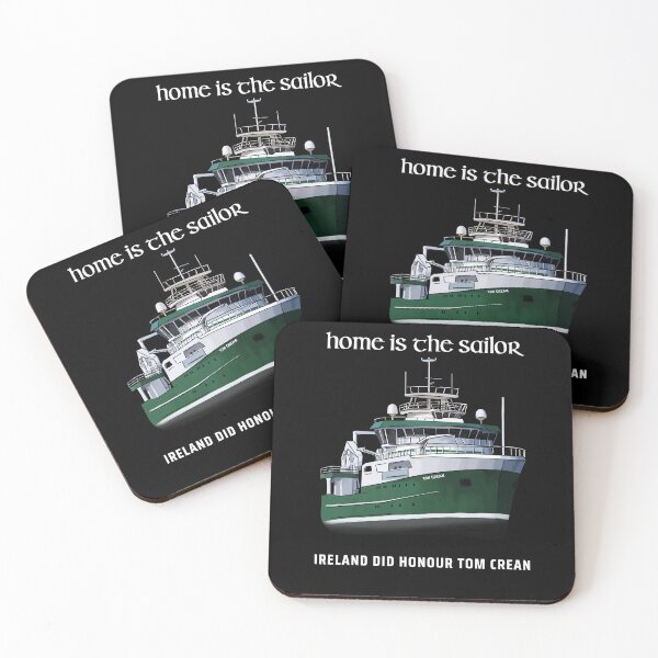 Item preview, Home is the Sailor Tom Crean Design - White Text for use on dark backgrounds designed and sold by CreanishThings.