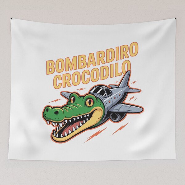 Item preview, Bombardiro Crocodilo Italian Brainrot Meme designed and sold by Jocksport.