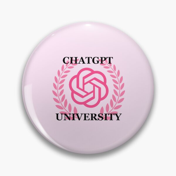 Item preview, Pink ChatGPT University Crest designed and sold by brookiecookie37.