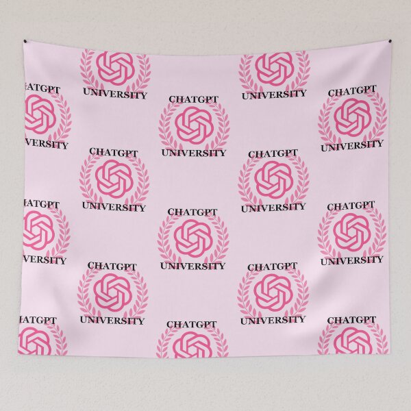 Item preview, Pink ChatGPT University Crest designed and sold by brookiecookie37.