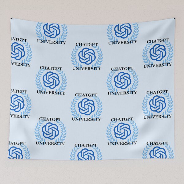 Item preview, Blue ChatGPT University Crest designed and sold by brookiecookie37.