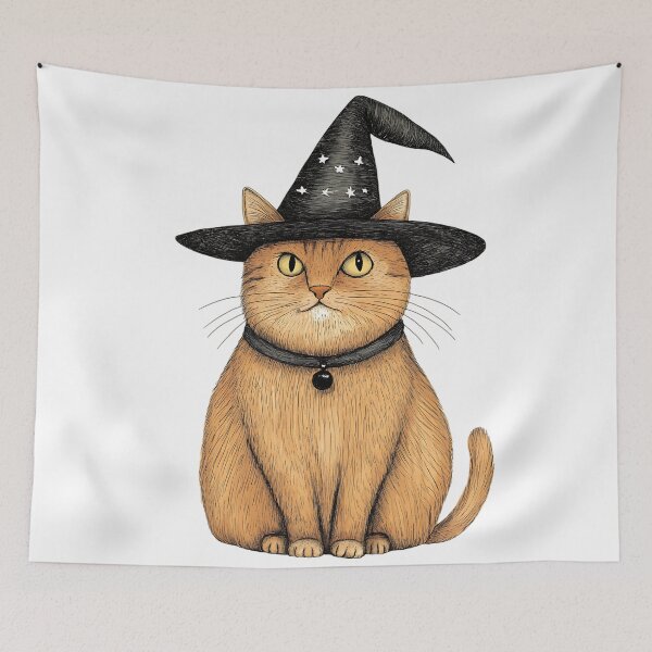 Item preview, Magical Witchy Cat designed and sold by bapupa.