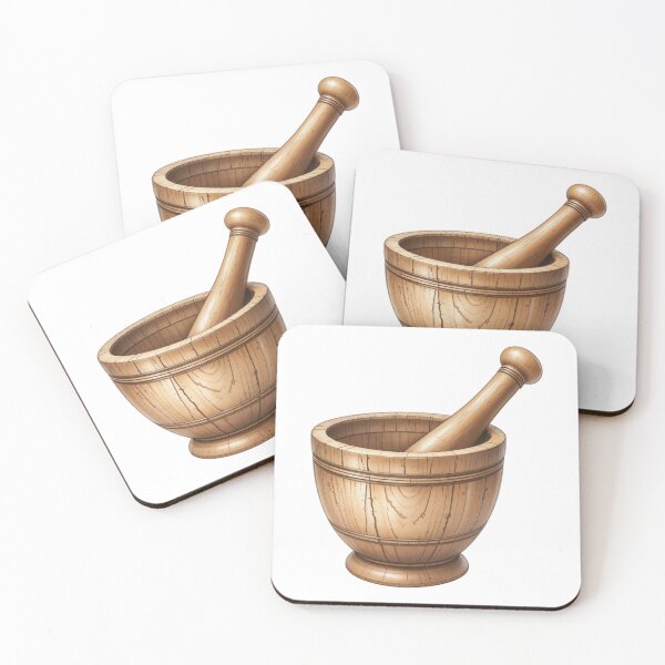 Item preview, Wooden Mortar and Pestle with Polished Finish and Carved Details designed and sold by Creative88Art.