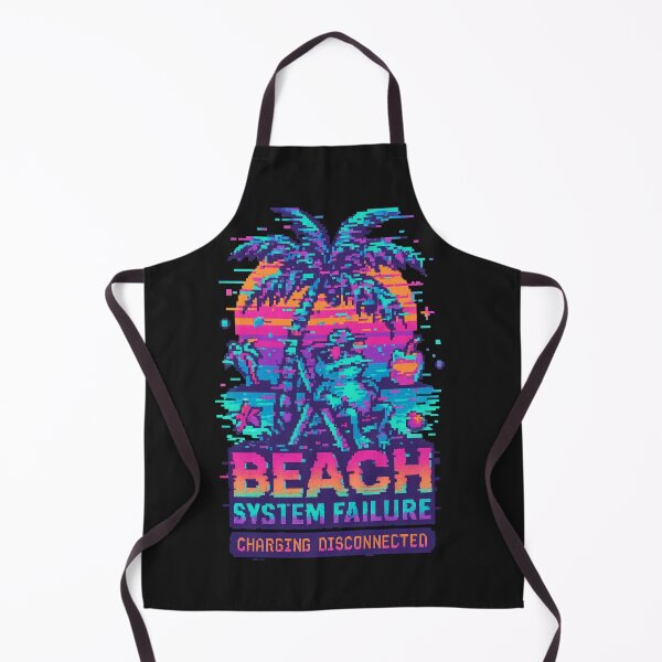 Item preview, Beach System Failure – Glitchcore Palm Shirt for Summer Chaos designed and sold by Laugh & Rewind .