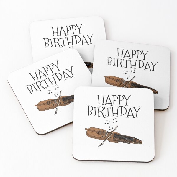 Item preview, Nyckleharpa Happy Birthday Music Teacher Swedish Musician designed and sold by doodlerob.