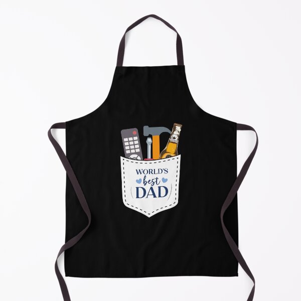 Item preview, World's Best Dad with Tools Front Pocket designed and sold by elyou-designs.