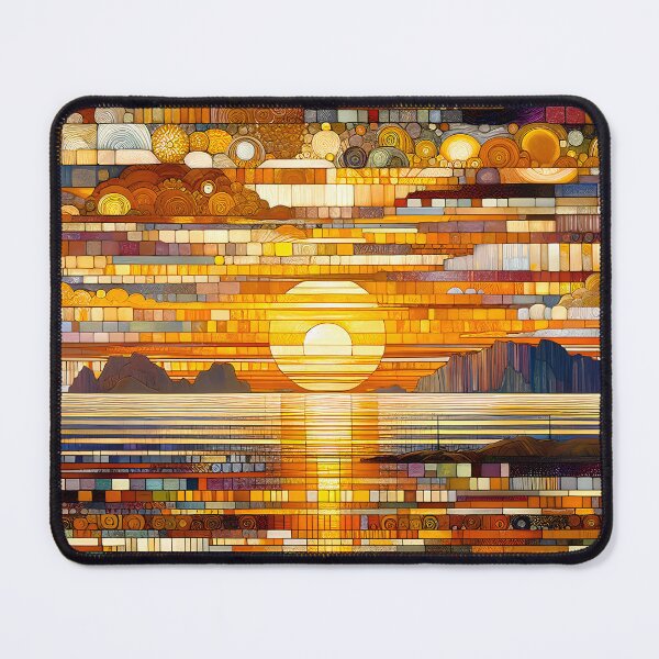 Item preview, Sunrise at the Edge of the World | Modern Tropical Wall Art﻿ designed and sold by Stoneflower-Art.