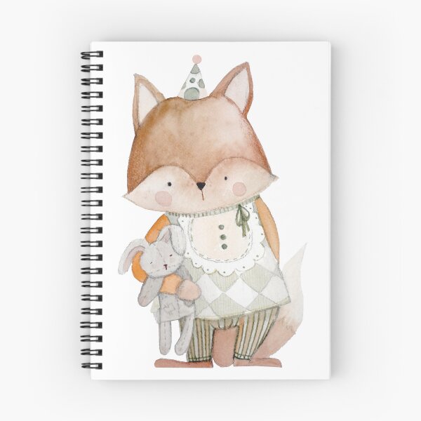 Item preview, Cute Fox in Pajamas with Bunny Toy designed and sold by Peekabooparty.