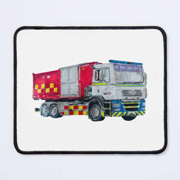 Item preview, Grampian fire engine cut out design designed and sold by Truck drawing art.