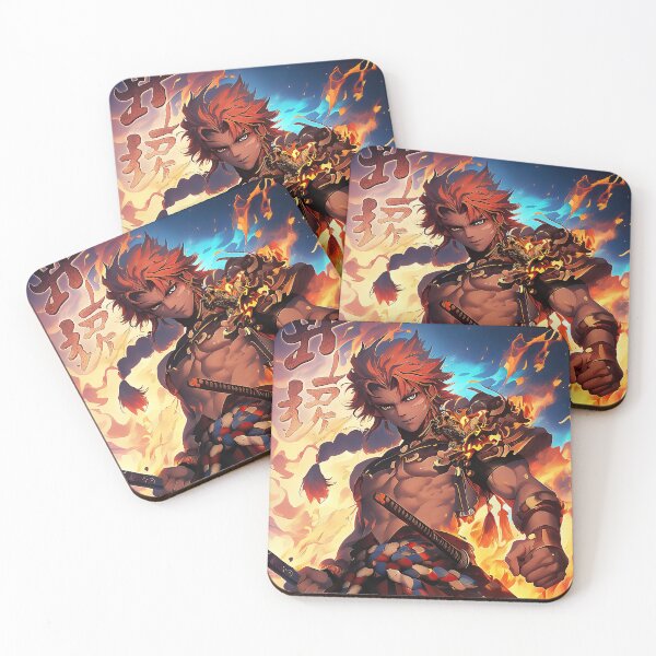 Item preview, Anime samurai male warrior portrait art designed and sold by TheArtistOf2022.