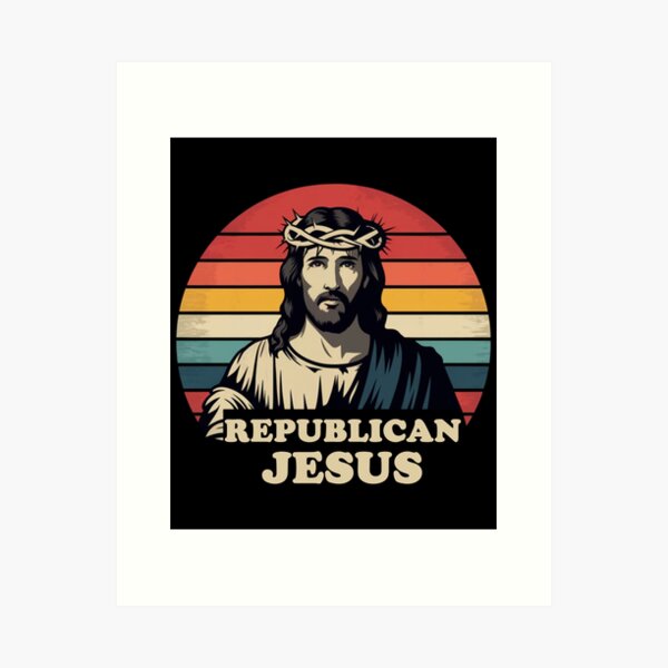 Item preview, REPUBLICAN JESUS - RETRO JESUS designed and sold by William-Do-X.