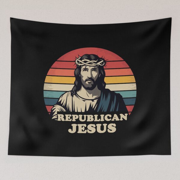 Item preview, JESÚS REPUBLICANO - JESÚS RETRO designed and sold by William-Do-X.