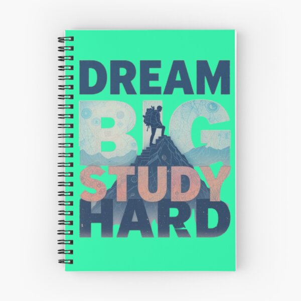 Item preview, Dream Big, Study Hard – Motivational Minimalist Student Design designed and sold by goshoppa.