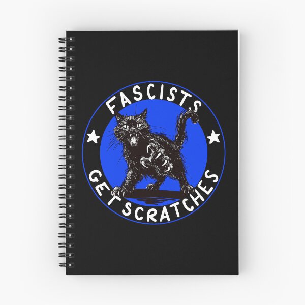 Item preview, Cats Against Fascists Blue Version designed and sold by KilkennyCat Art.