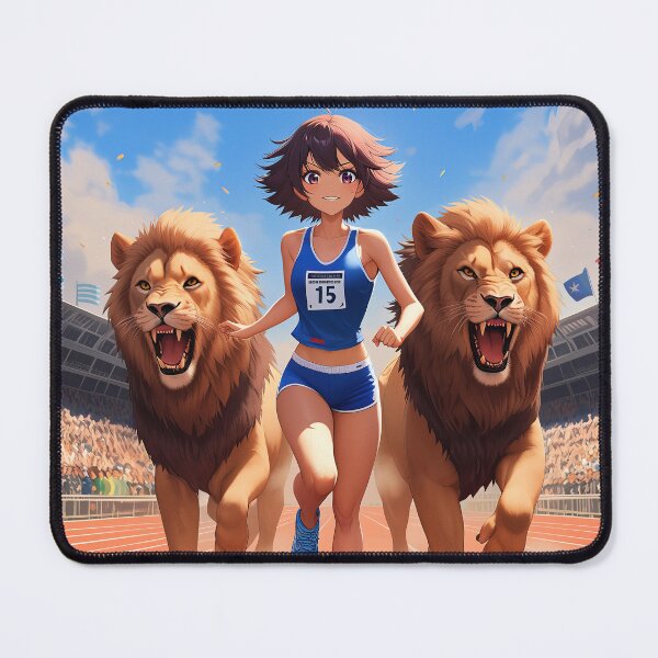 Item preview, Anime athlete runner with lions art designed and sold by TheArtistOf2022.