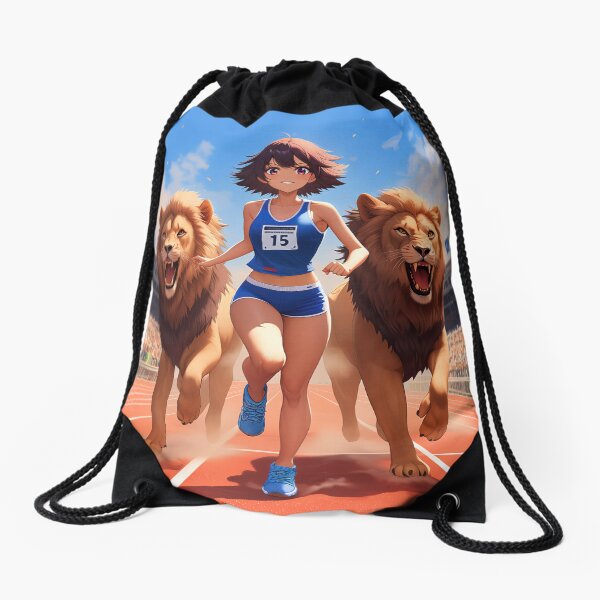 Item preview, Anime athlete runner with lions art designed and sold by TheArtistOf2022.