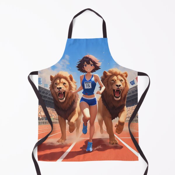 Item preview, Anime athlete runner with lions art designed and sold by TheArtistOf2022.