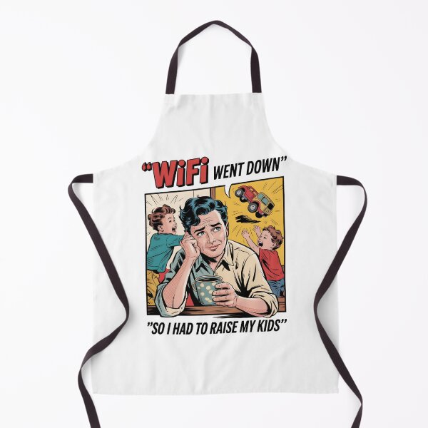 Item preview, Funny Retro Parenting T-Shirt – “WiFi Went Down So I Had to Raise My Kids” Meme Tee designed and sold by Glow Wind ⭐⭐⭐⭐⭐.