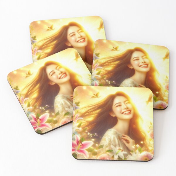 Item preview, Radiant Joyful Woman in Floral Light designed and sold by Sneh024.
