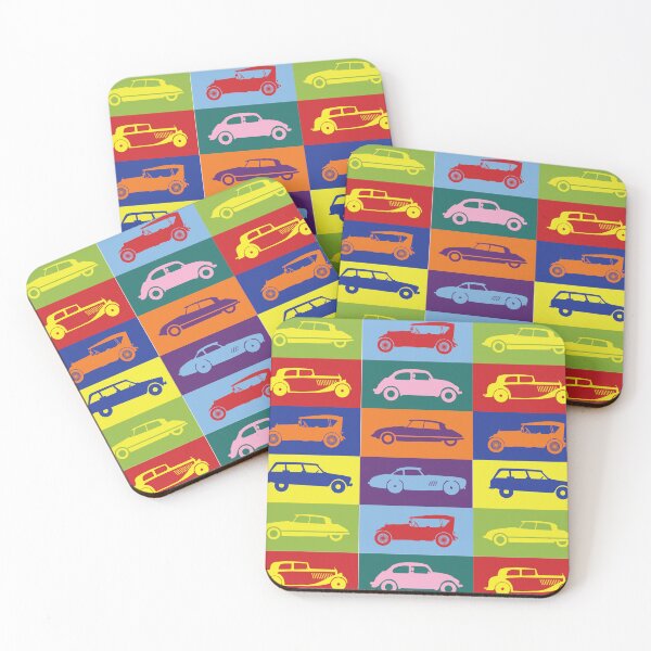 Item preview, Colorful Vintage Cars designed and sold by shekimaksuti.