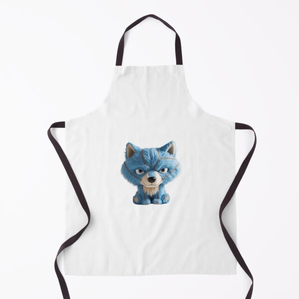 Item preview, Blue Scarred Plush Wolf - Strong and Tender at the Same Time designed and sold by StormArte.