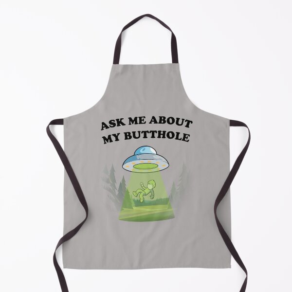 Item preview, Ask Me About My Butthole Funny UFO Alien Abduction (on light colors) designed and sold by messy-nessie.