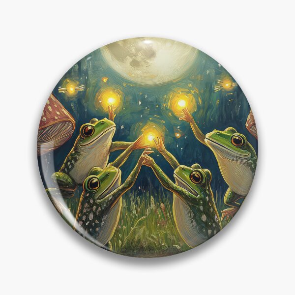 Item preview, Frogs and Lightning Bugs designed and sold by thewandswant.