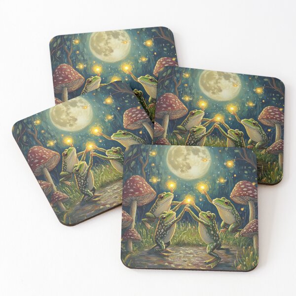 Item preview, Frogs and Lightning Bugs designed and sold by thewandswant.