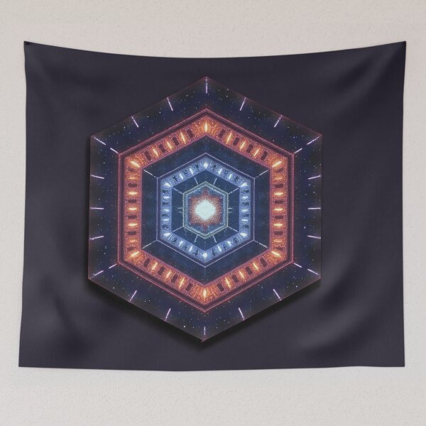 Item preview, Geometric Space Hexagon designed and sold by Mianku | Für das Leben.