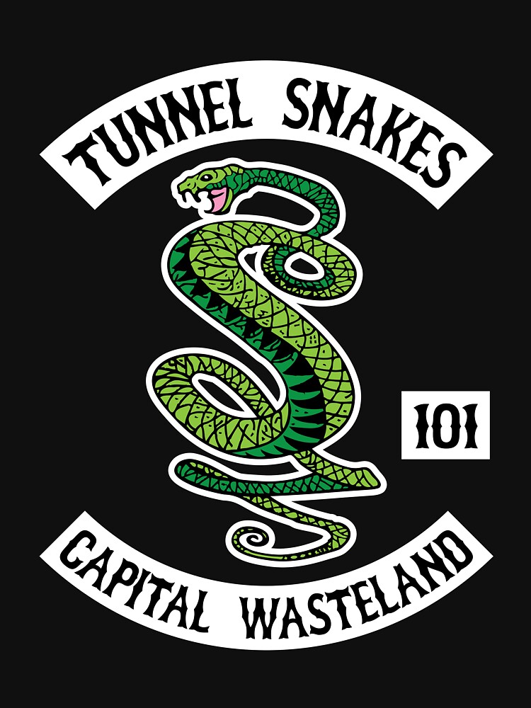 "Tunnel Snakes Capital Wasteland" Tshirt by robertllynch Redbubble