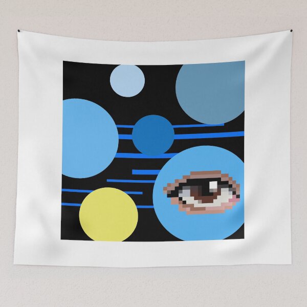 Item preview, Eyes blooming in silence. blue designed and sold by ofitra2.