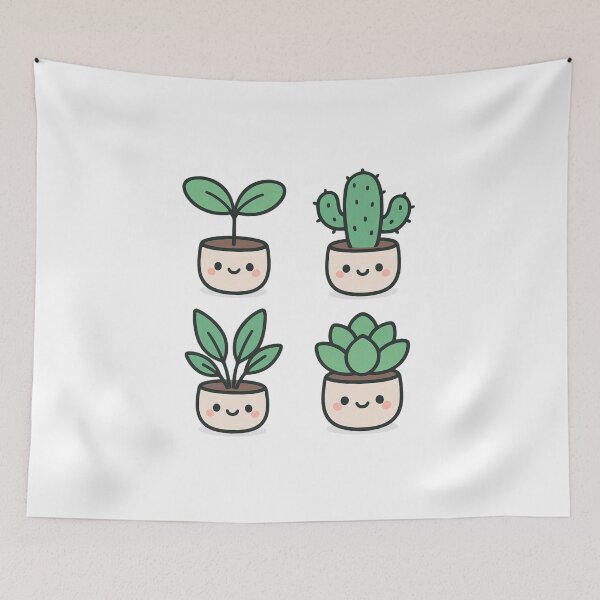 Item preview, Small plant friends in pots designed and sold by lialeaf.